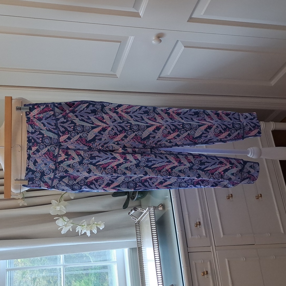 Lily Pulitzer Womens Luxletic Star‎ Gazing Print Stretch Activewear Jogger XS